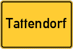 Place name sign Tattendorf