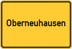 Place name sign Oberneuhausen