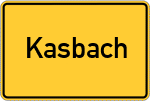 Place name sign Kasbach
