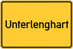 Place name sign Unterlenghart