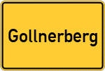 Place name sign Gollnerberg, Kreis Wegscheid, Niederbayern