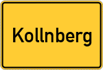 Place name sign Kollnberg, Niederbayern