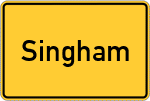 Place name sign Singham