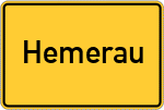Place name sign Hemerau