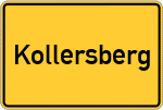 Place name sign Kollersberg