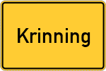 Place name sign Krinning