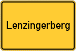 Place name sign Lenzingerberg