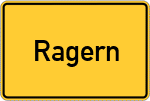 Place name sign Ragern, Niederbayern