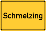 Place name sign Schmelzing