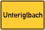 Place name sign Unteriglbach