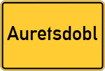 Place name sign Auretsdobl