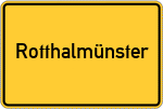 Place name sign Rotthalmünster