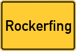 Place name sign Rockerfing
