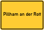 Place name sign Pillham an der Rott