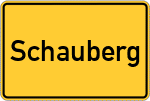 Place name sign Schauberg