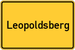 Place name sign Leopoldsberg