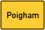 Place name sign Poigham