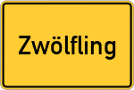 Place name sign Zwölfling