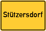 Place name sign Stützersdorf