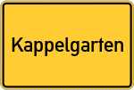 Place name sign Kappelgarten, Niederbayern