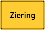 Place name sign Ziering