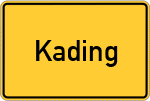 Place name sign Kading