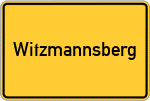 Place name sign Witzmannsberg