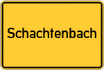Place name sign Schachtenbach