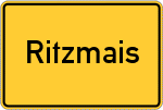 Place name sign Ritzmais