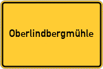 Place name sign Oberlindbergmühle, Bayern