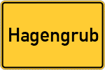 Place name sign Hagengrub
