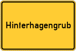 Place name sign Hinterhagengrub