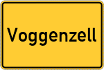 Place name sign Voggenzell
