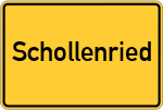 Place name sign Schollenried