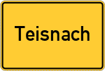 Place name sign Teisnach