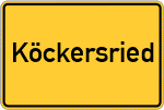 Place name sign Köckersried