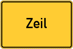 Place name sign Zeil