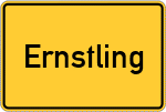 Place name sign Ernstling, Niederbayern