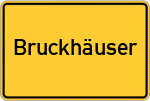 Place name sign Bruckhäuser