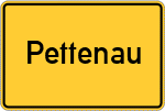 Place name sign Pettenau, Niederbayern