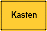 Place name sign Kasten