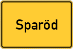 Place name sign Sparöd