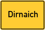 Place name sign Dirnaich