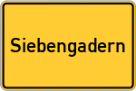 Place name sign Siebengadern