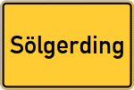 Place name sign Sölgerding