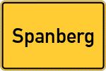 Place name sign Spanberg