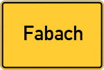 Place name sign Fabach