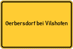 Place name sign Gerbersdorf bei Vilshofen, Niederbayern