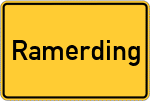 Place name sign Ramerding