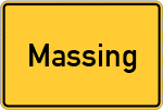 Place name sign Massing